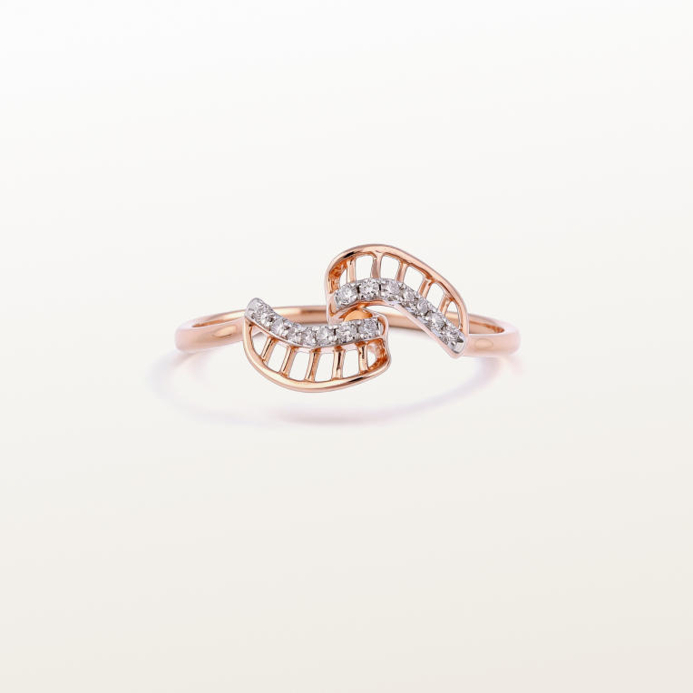Nishka Rose Gold Diamond Ring DFRWL-19499