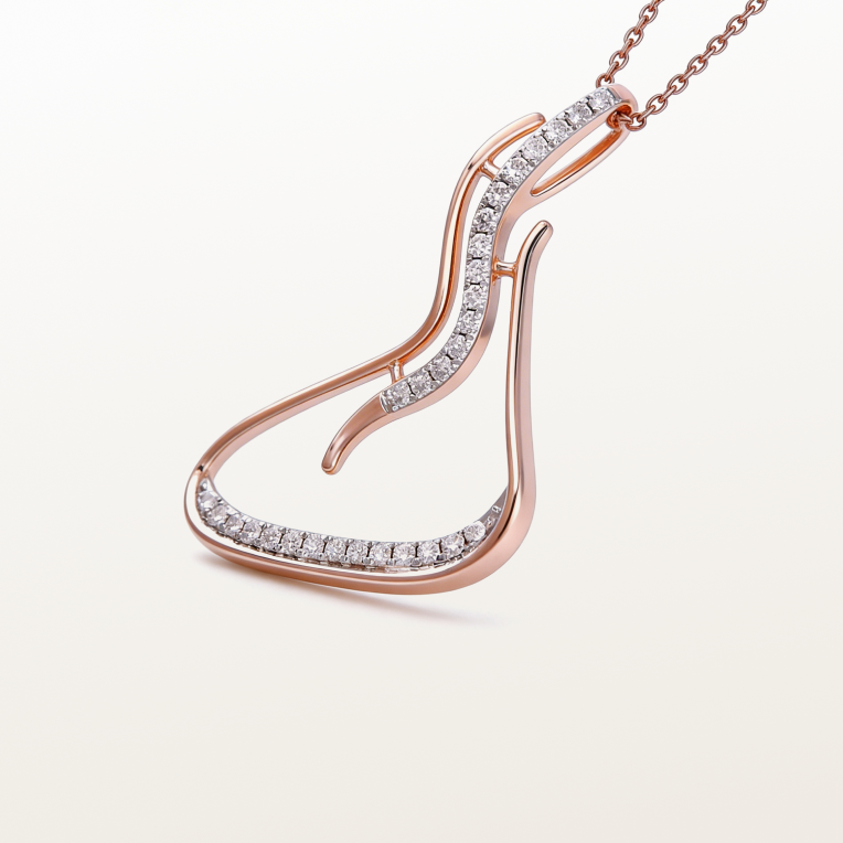 Nishka Rose Gold Diamond Pendant DPNWL-30507