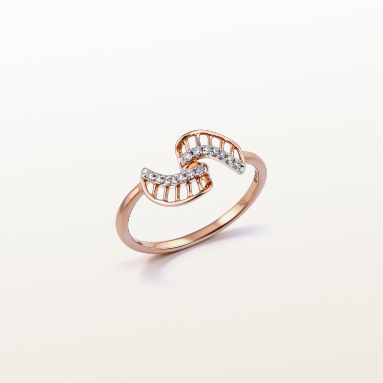 Nishka Rose Gold Diamond Ring DFRWL-19499