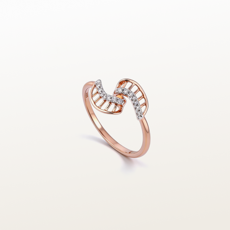 Nishka Rose Gold Diamond Ring DFRWL-19499