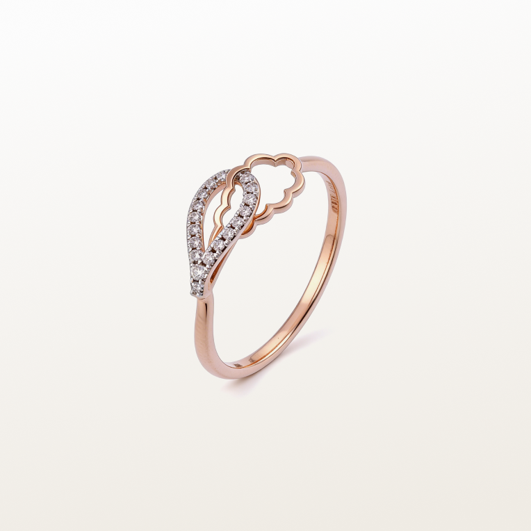 Nishka Rose Gold Diamond Ring DFRWL-19492