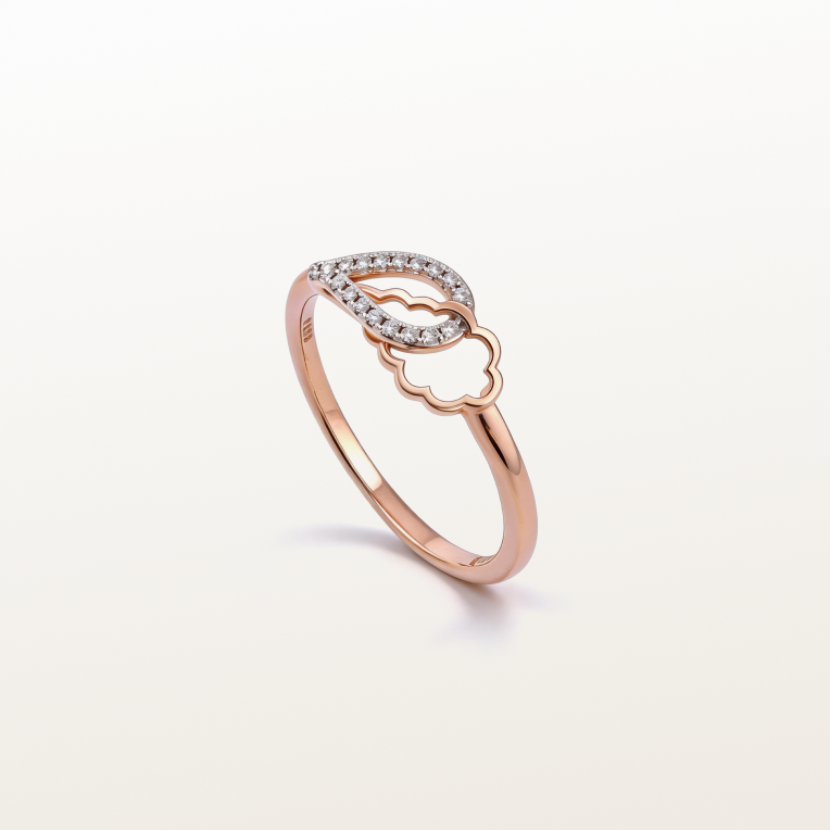 Nishka Rose Gold Diamond Ring DFRWL-19492