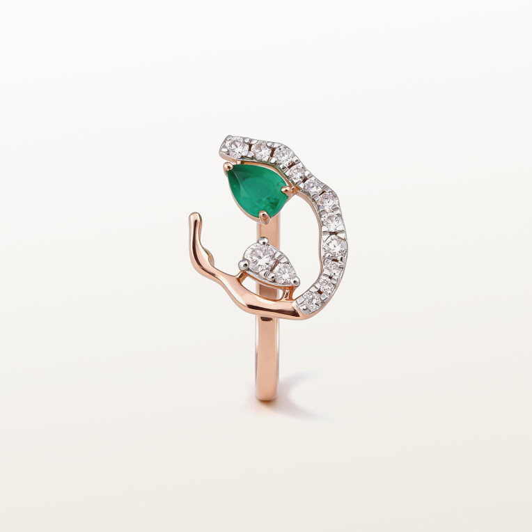 Nishka Rose Gold Diamond Ring DFRWL-19483