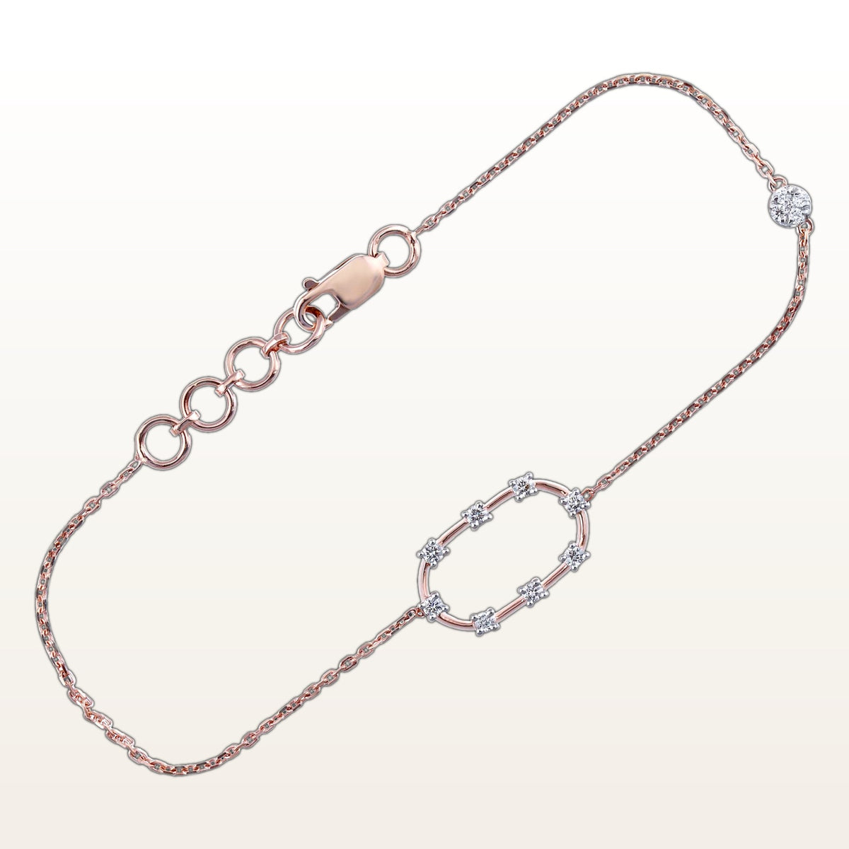 Nishka rose gold diamond    dbrwl 1781
