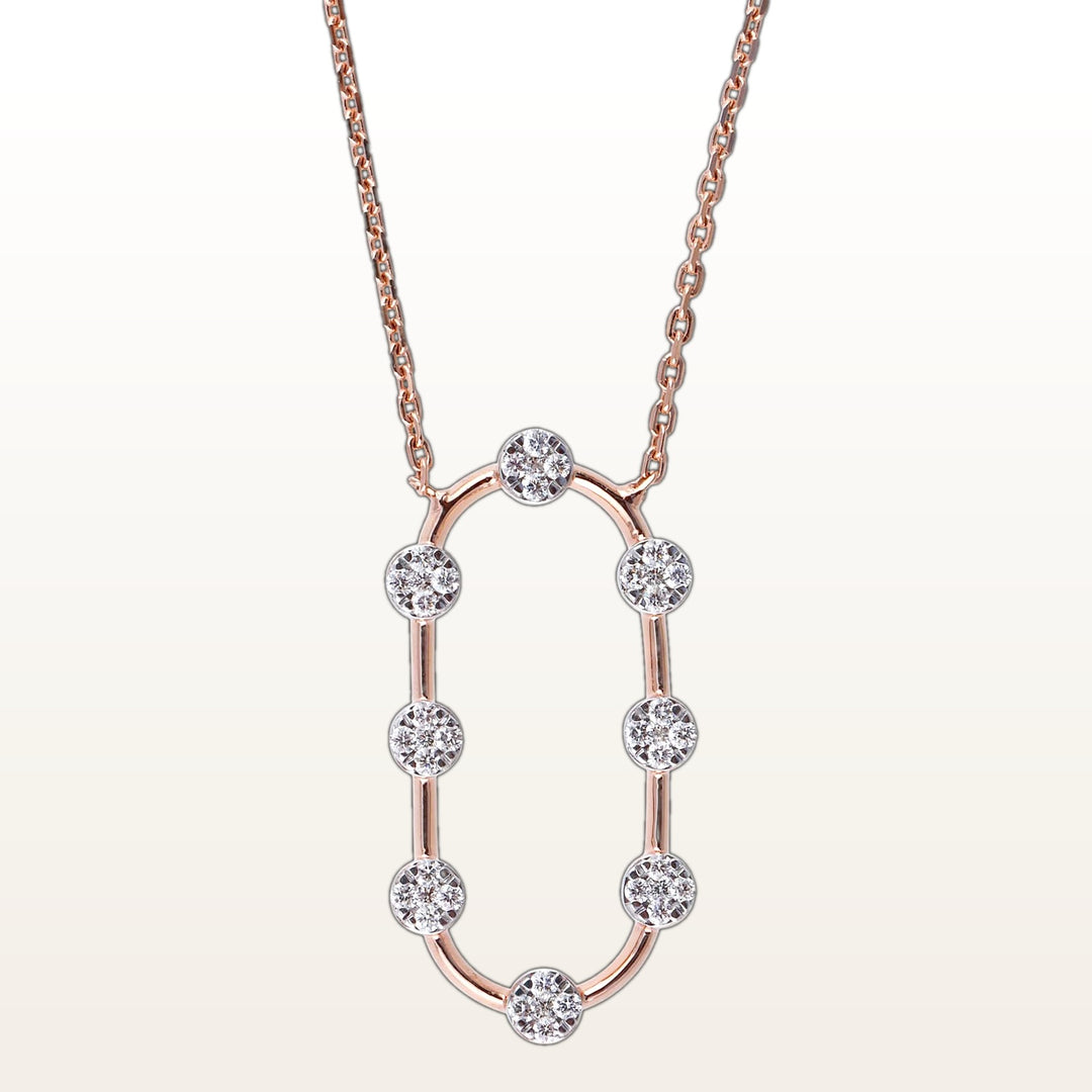 Nishka Rose Gold Diamond  - DCPWL-30488
