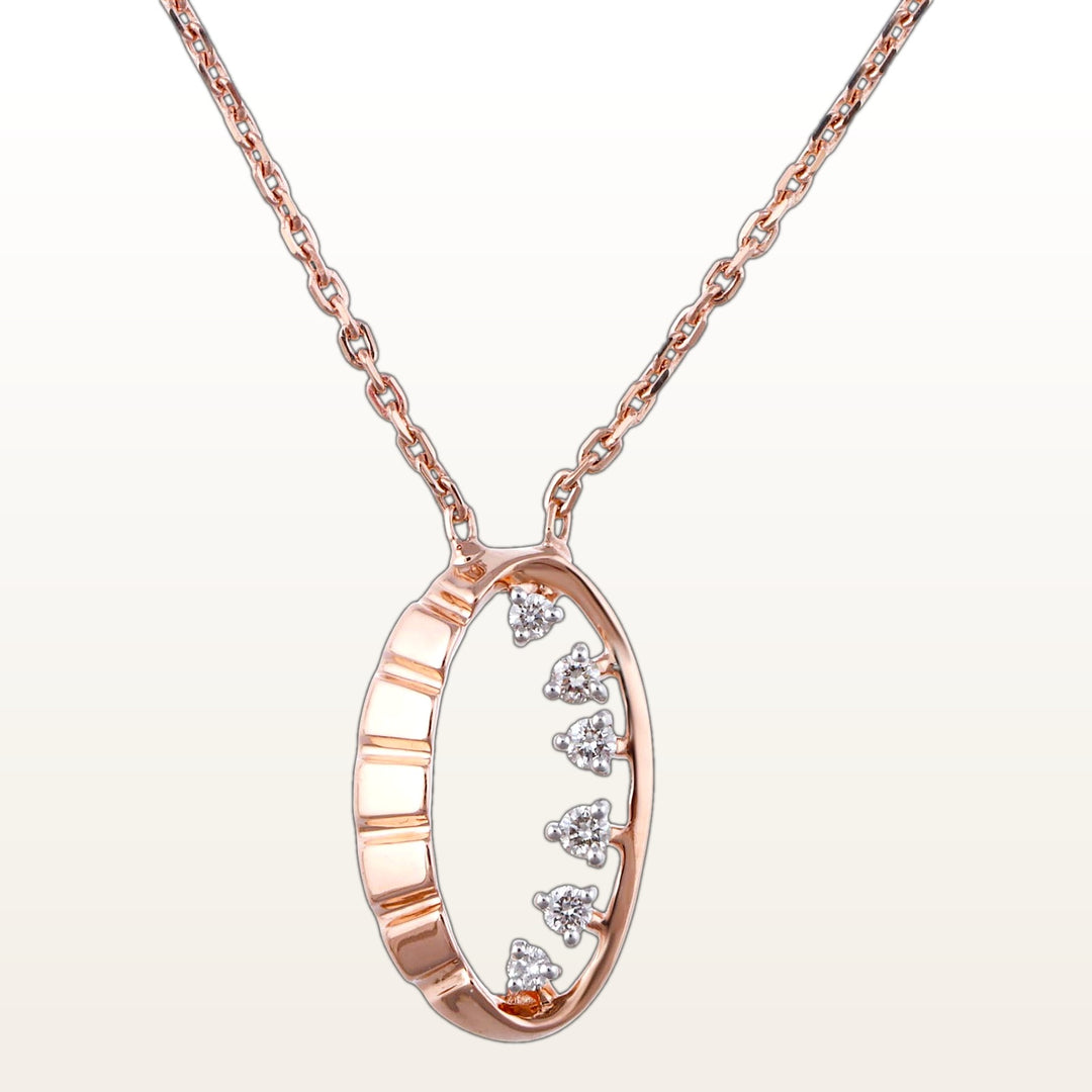Nishka Rose Gold Diamond  - DCPWL-30489