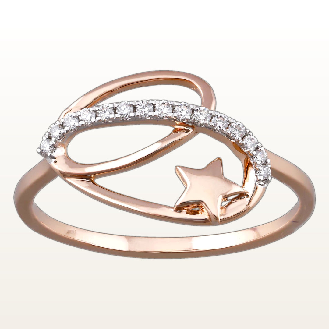 Nishka Rose Gold Diamond  - DFRWL-19493