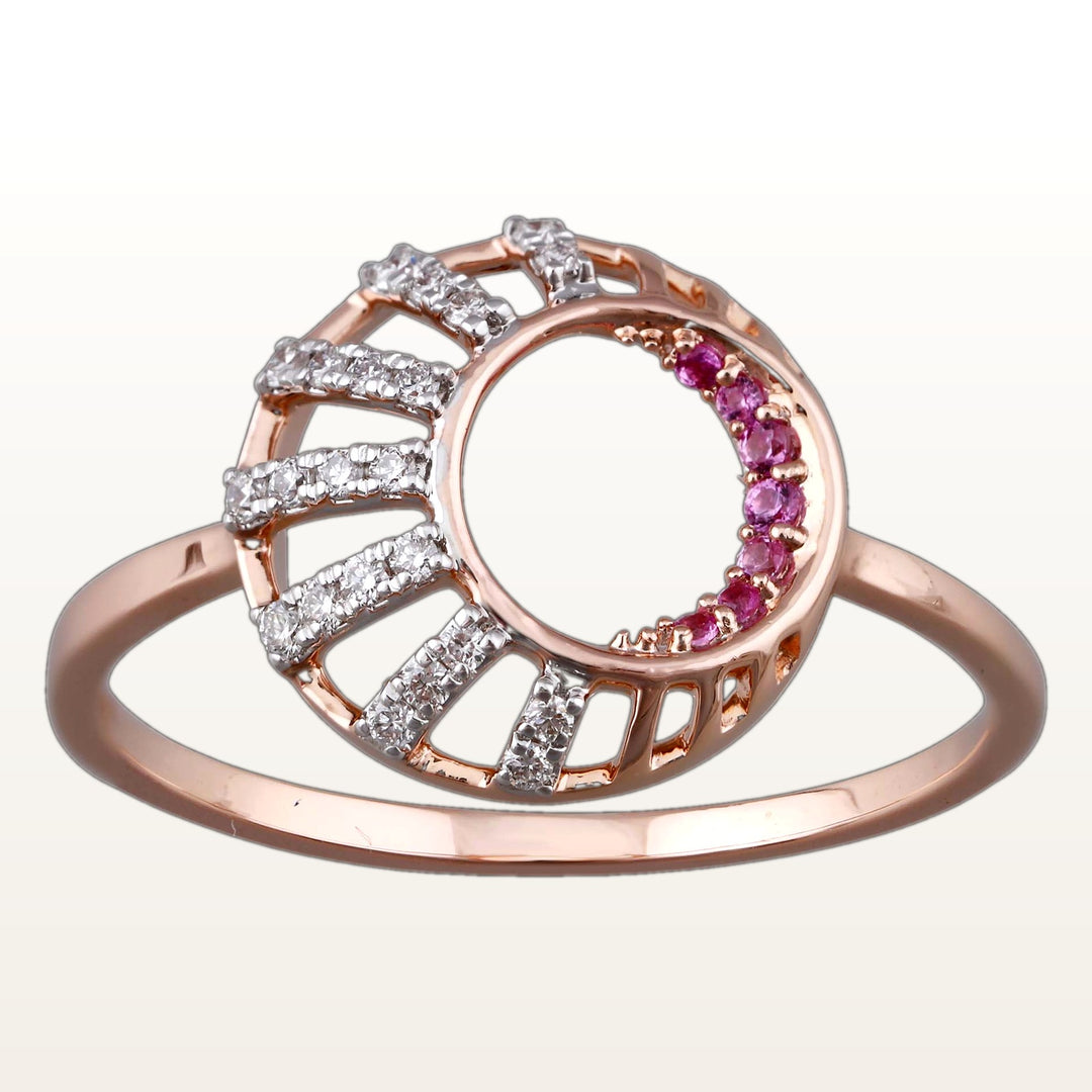 Nishka Rose Gold Diamond  - DFRWL-19496